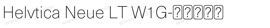 Helvtica Neue LT W1G字体转换